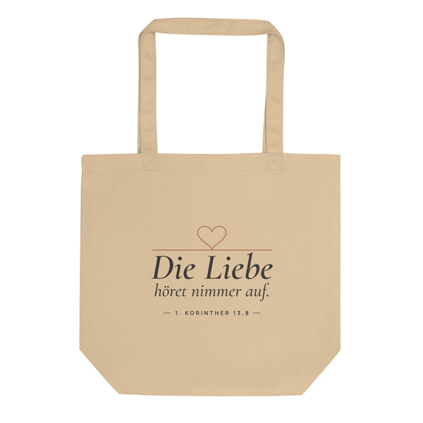 Die Liebe höret nimmer auf — Tote Bag