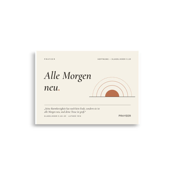 Alle Morgen neu — Poster