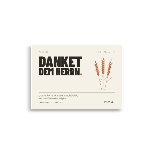 Danket dem Herrn — Poster