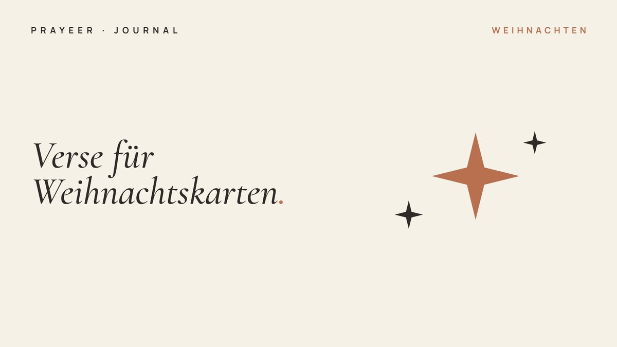 Bibelverse für Weihnachtskarten: 15 Verse und kurze Kartentexte
