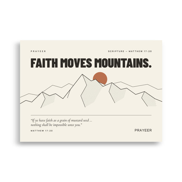 Faith Moves Mountains — Poster
