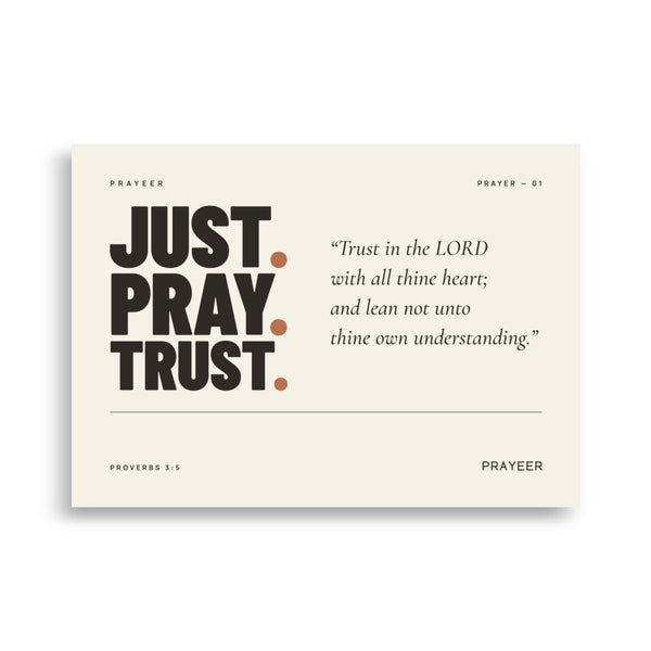 Just. Pray. Trust. — Poster