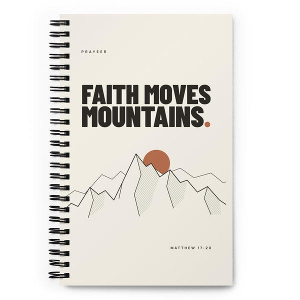 Faith Moves Mountains — Notizbuch