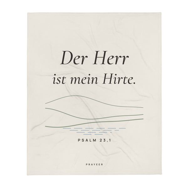 Der Herr ist mein Hirte — Kuscheldecke