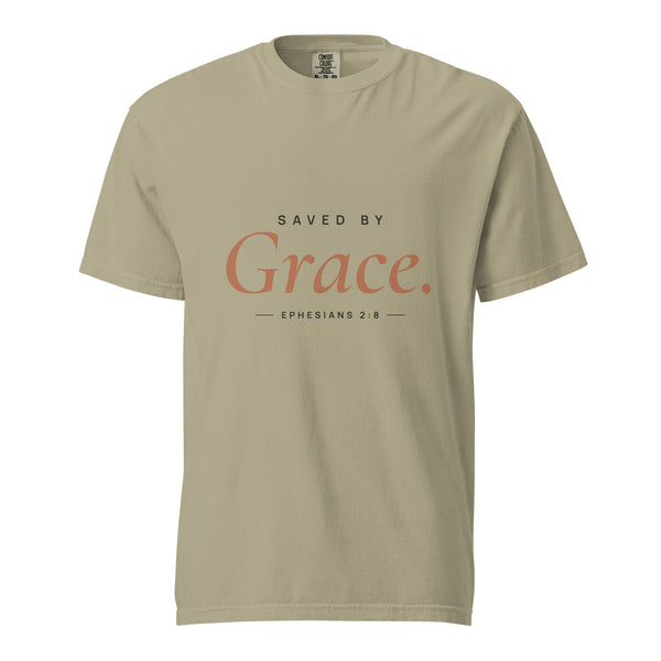 Saved by Grace. — Heavyweight Tee